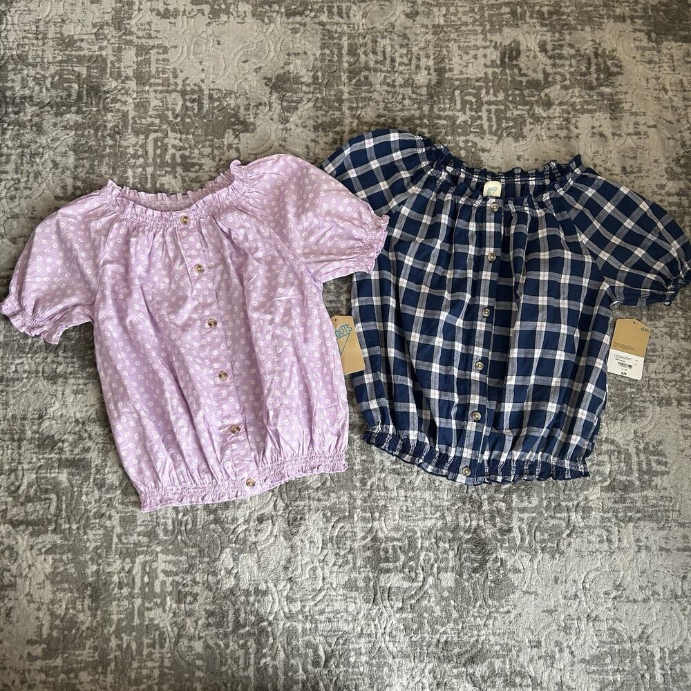 Two!! THERE ABOUTS Girls Classic Boxy Button Shirt Top Size Large 14